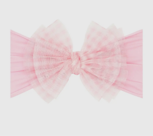 Tulle Knot: Pink Gingham