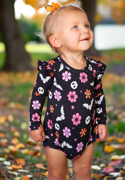 Bats for B Bubble Romper